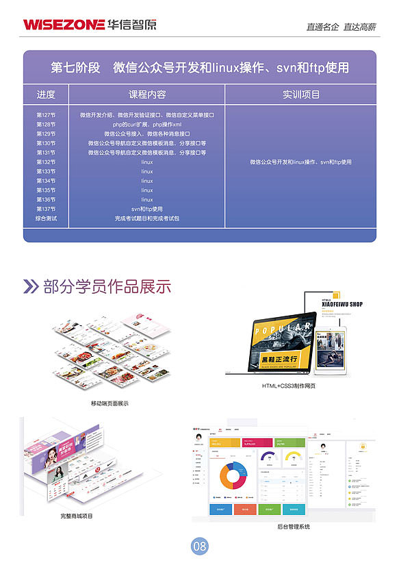 《PHP开发工程师专业》宣传册