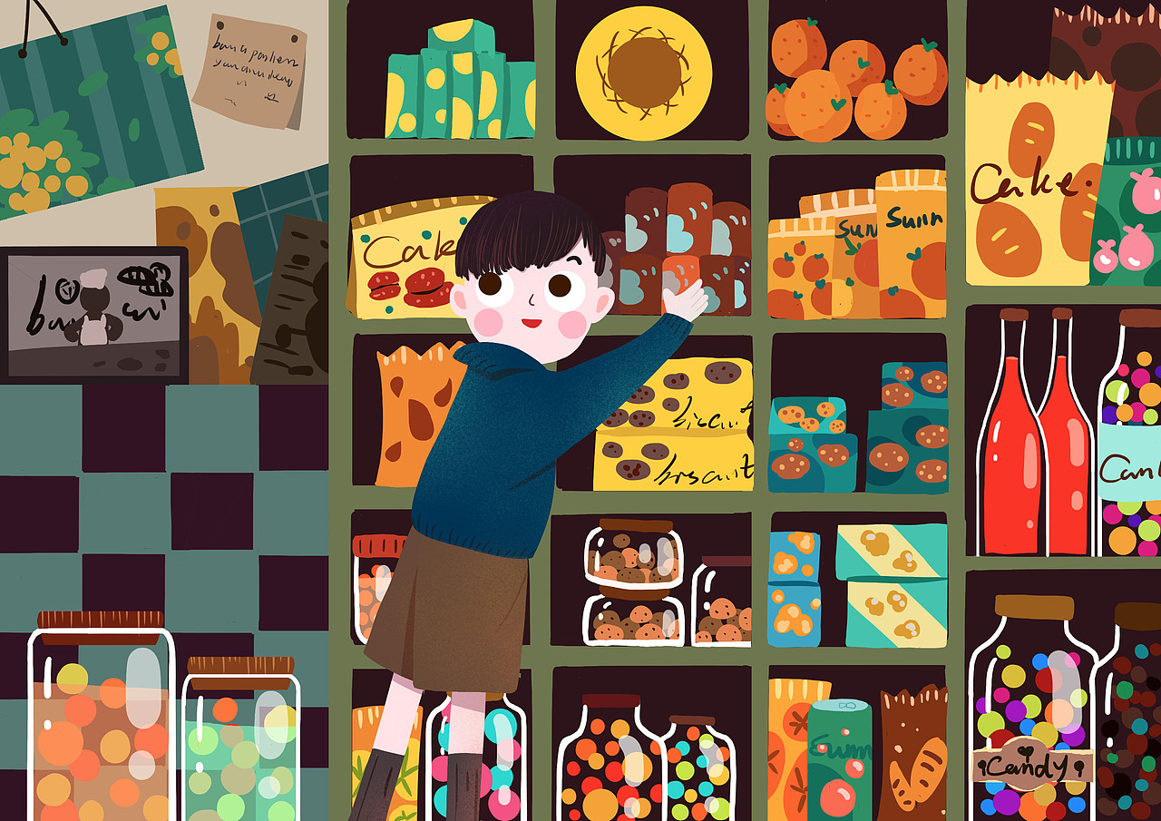 2017年12月—2018年5月（图ZMTE0NDc1MjIw） - 商业插画 - 站酷设计师夏五花原创素材 - 站酷ZCOOL