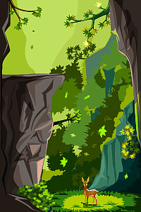 3166刘正梅
我的作品叫《森林小鹿》,<br>我画的是一头小鹿在深林漫步,<br>我用一些色彩和线条,使悬崖更加立体感,<br>更逼真一些,<br>灵感来源于我对自然向往,<br>花鸟鱼虫大自然的一切才是最美的。<br>成长语录:希望我今天比昨天更进一步。