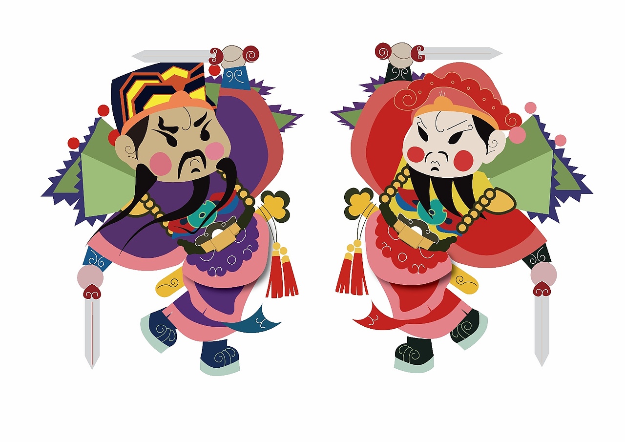 大运河文化带大运河文化创新创意设计大赛 门神