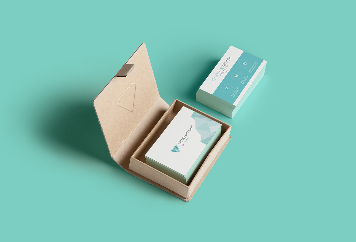 logo在不同表面的展示