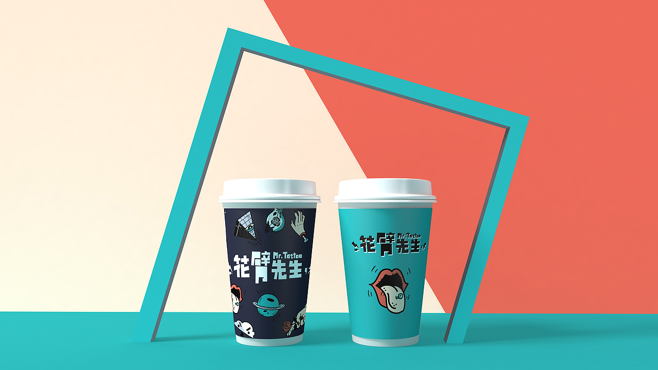 展开设计 | 花臂先生VIS设计（图ZMTMxNzAyNTI0） - 品牌 - 站酷设计师展开设计原创素材 - 站酷ZCOOL