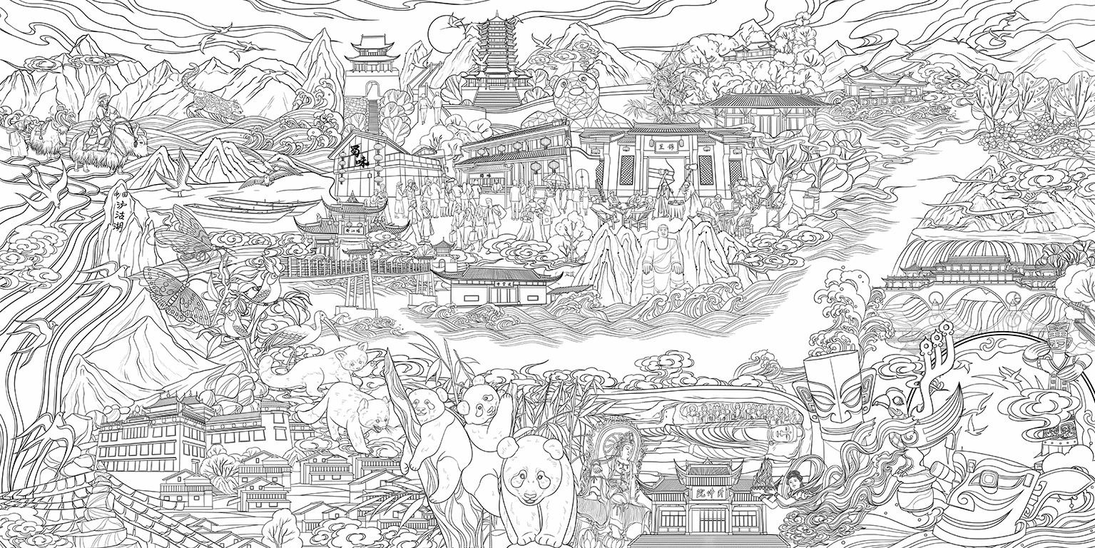 【印象成都】蜀味年货食品包装插画（图ZMjc4OTUzNzMy） - 商业插画 - 站酷设计师简爱手绘原创素材 - 站酷ZCOOL