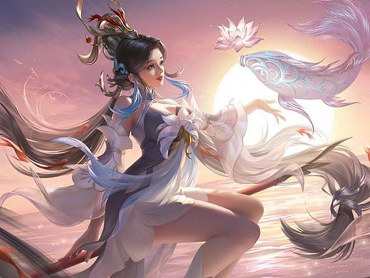 大乔-白鹤梁（个人主页-ZNTg5OTQzNzI=） - 游戏原画 - 站酷设计师珺珺爱吃枣儿原创素材 - 站酷ZCOOL