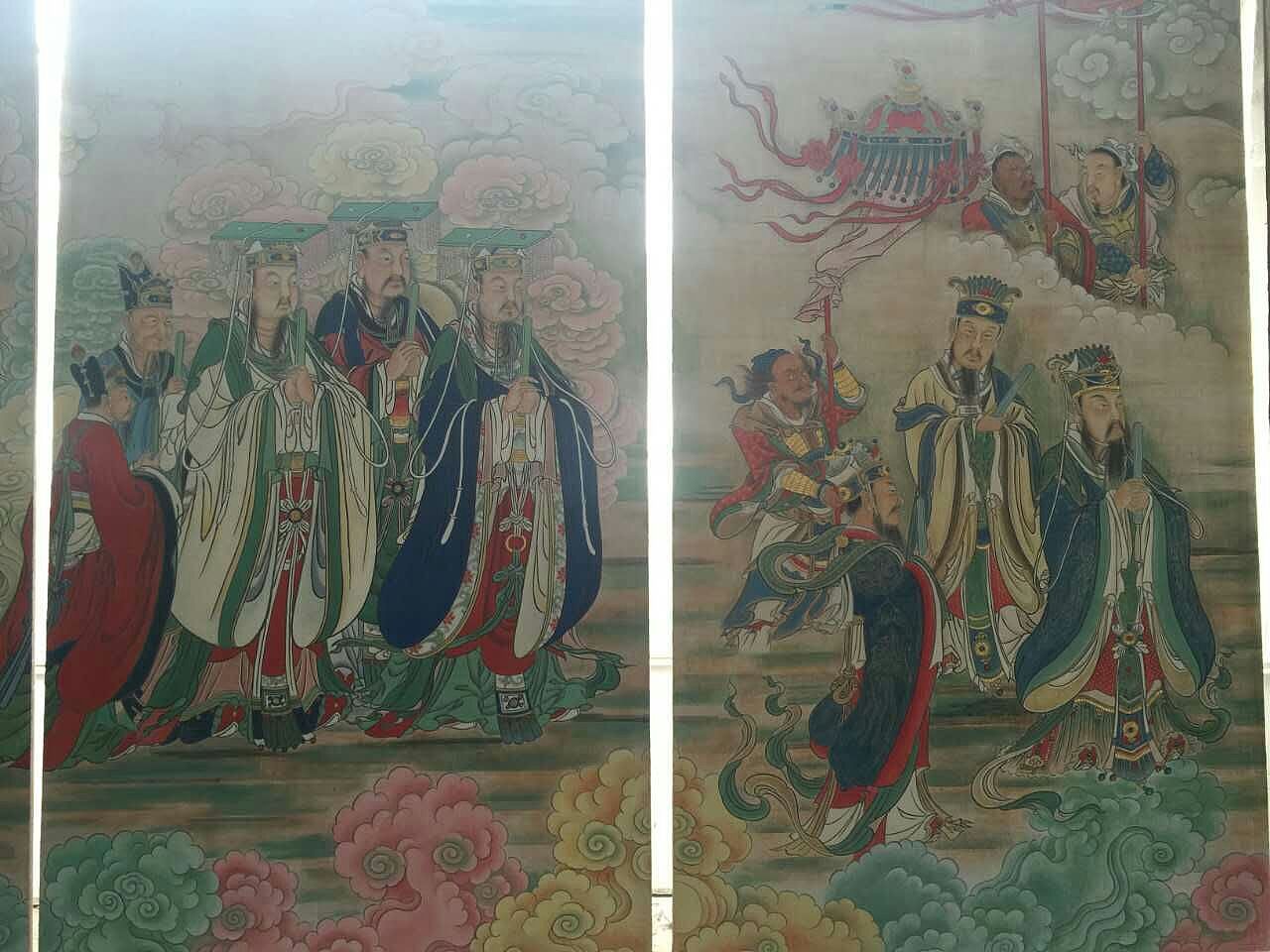 大光画记 山西高平炎帝陵炎帝大殿主体泥墙传统壁画（图ZNzIwNDAwNDg=） - 绘画 - 站酷设计师大光明王原创素材 - 站酷ZCOOL