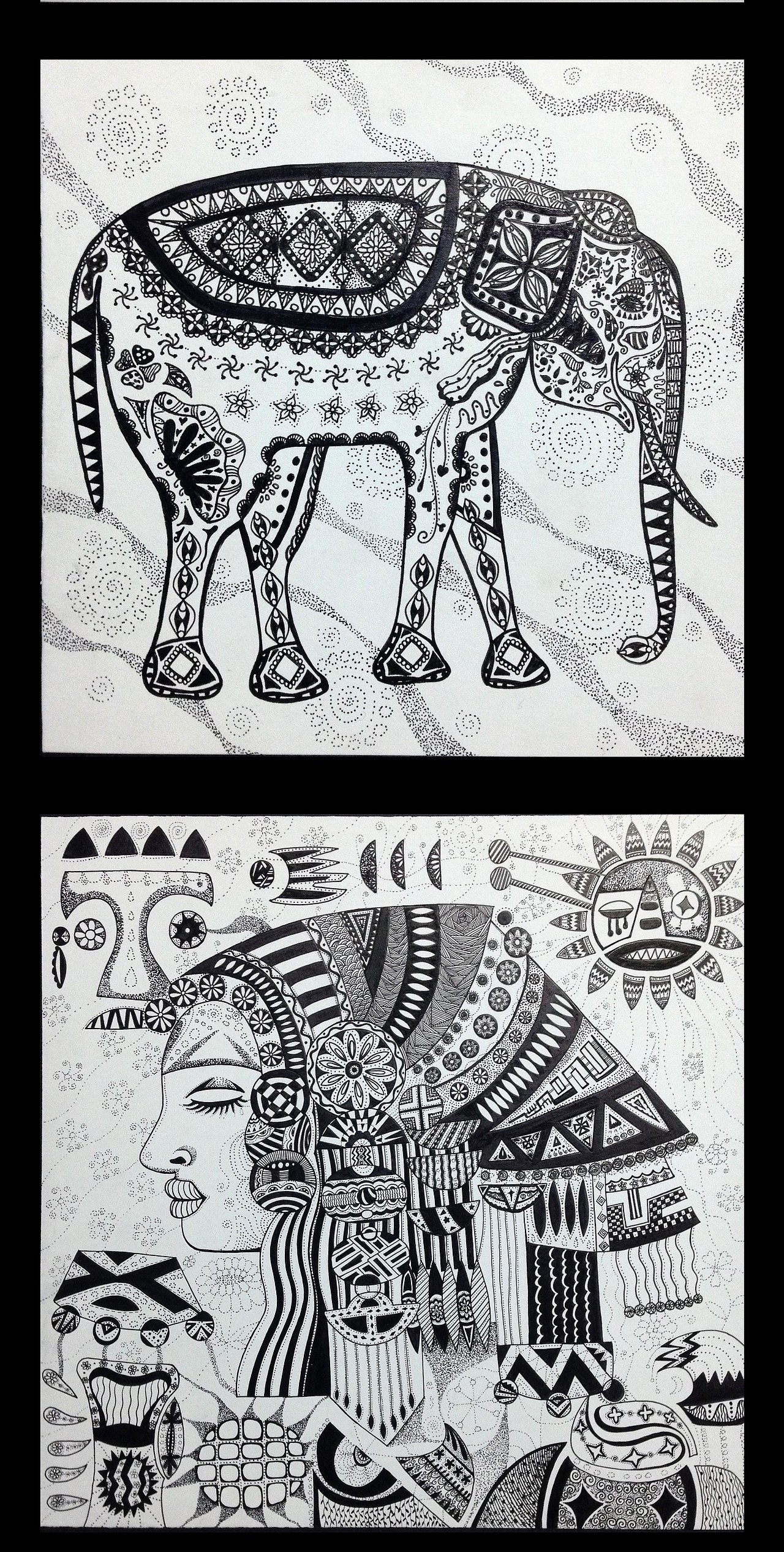 以前撸的装饰绘画（图ZMzY0OTQxMjg=） - 创作习作 - 站酷设计师周七air原创素材 - 站酷ZCOOL