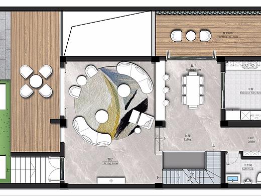 别墅布局设计——彩平篇