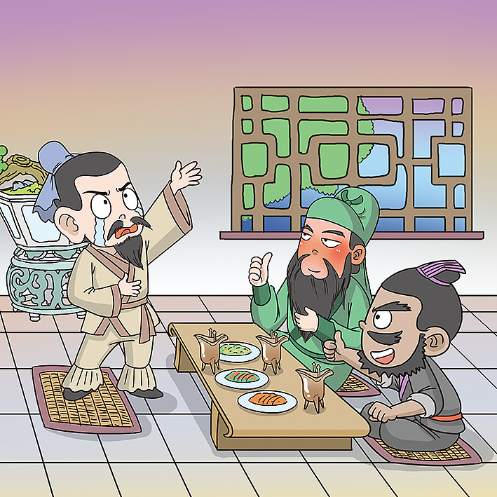 《三国》之桃园三结义小插画