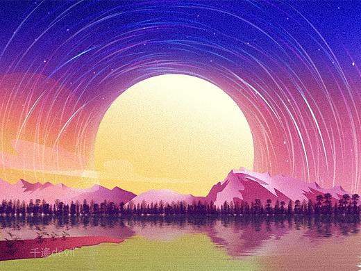 练习-渐变风景画