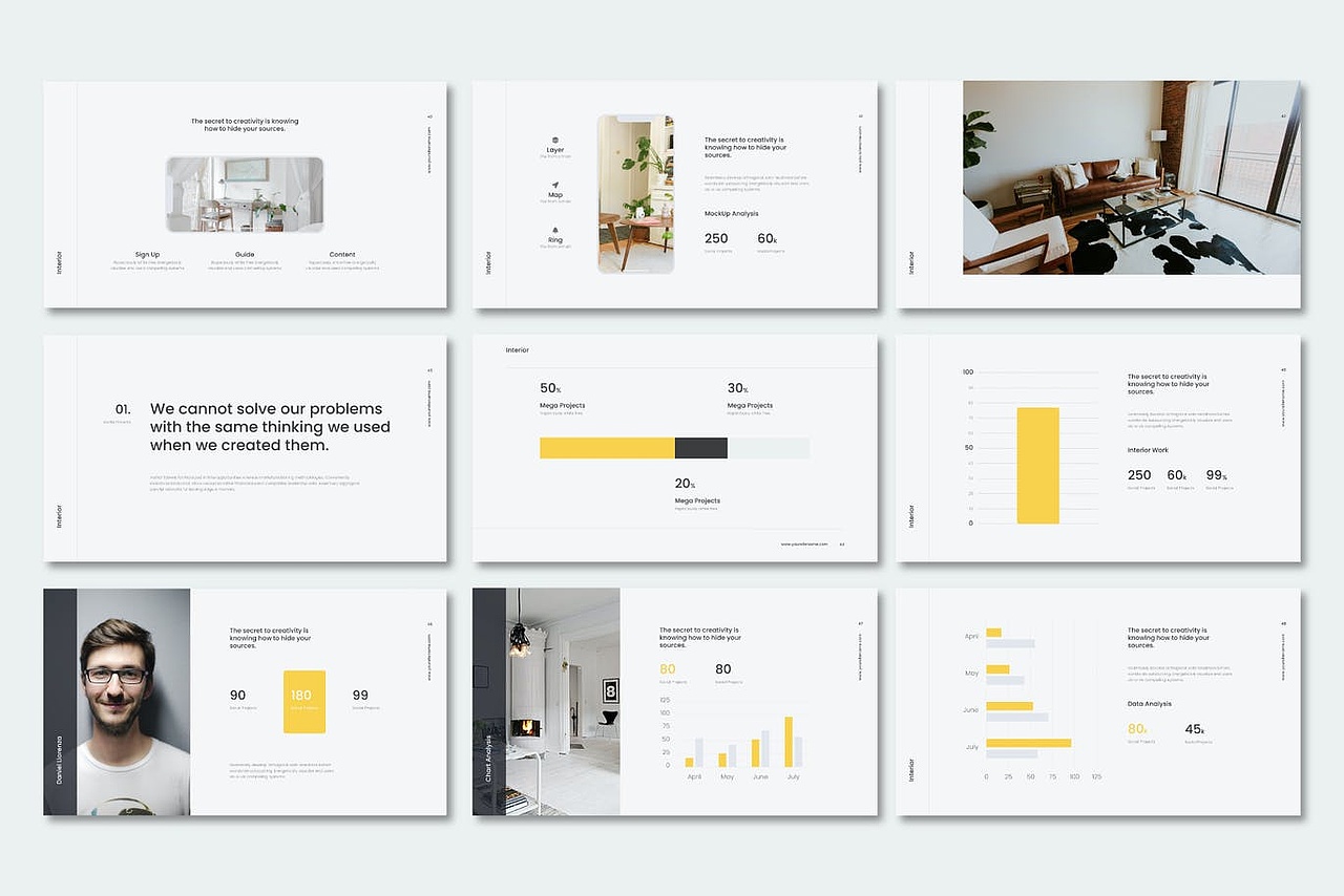 简约专业大数据ppt设计