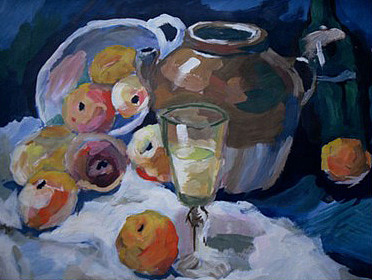 曾经高二2个月的暑假 开始接触水彩