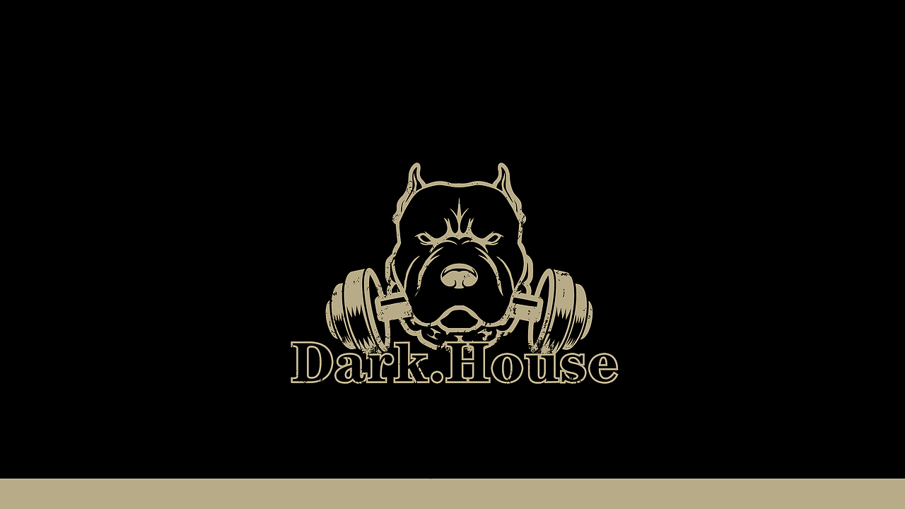 黑屋健身 美式复古手绘风LOGO标志设计 品牌VI展示