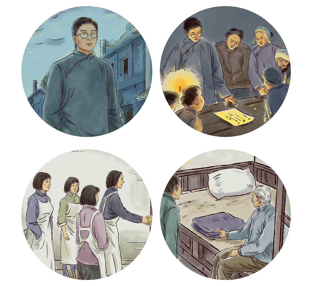 白沙村史馆插画