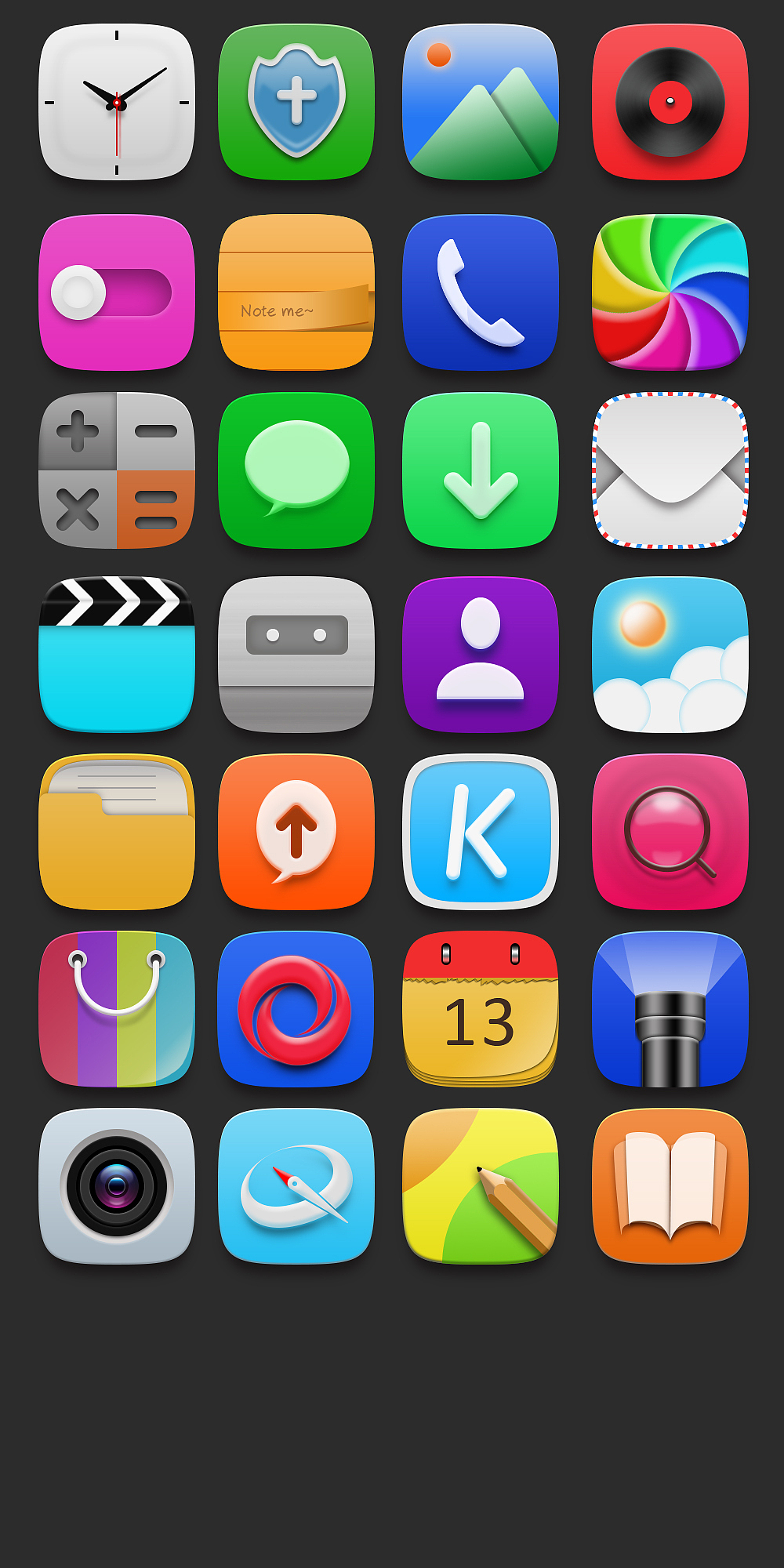 手机图标两套|平面|图案|周大胖_原创作品-站酷zcool