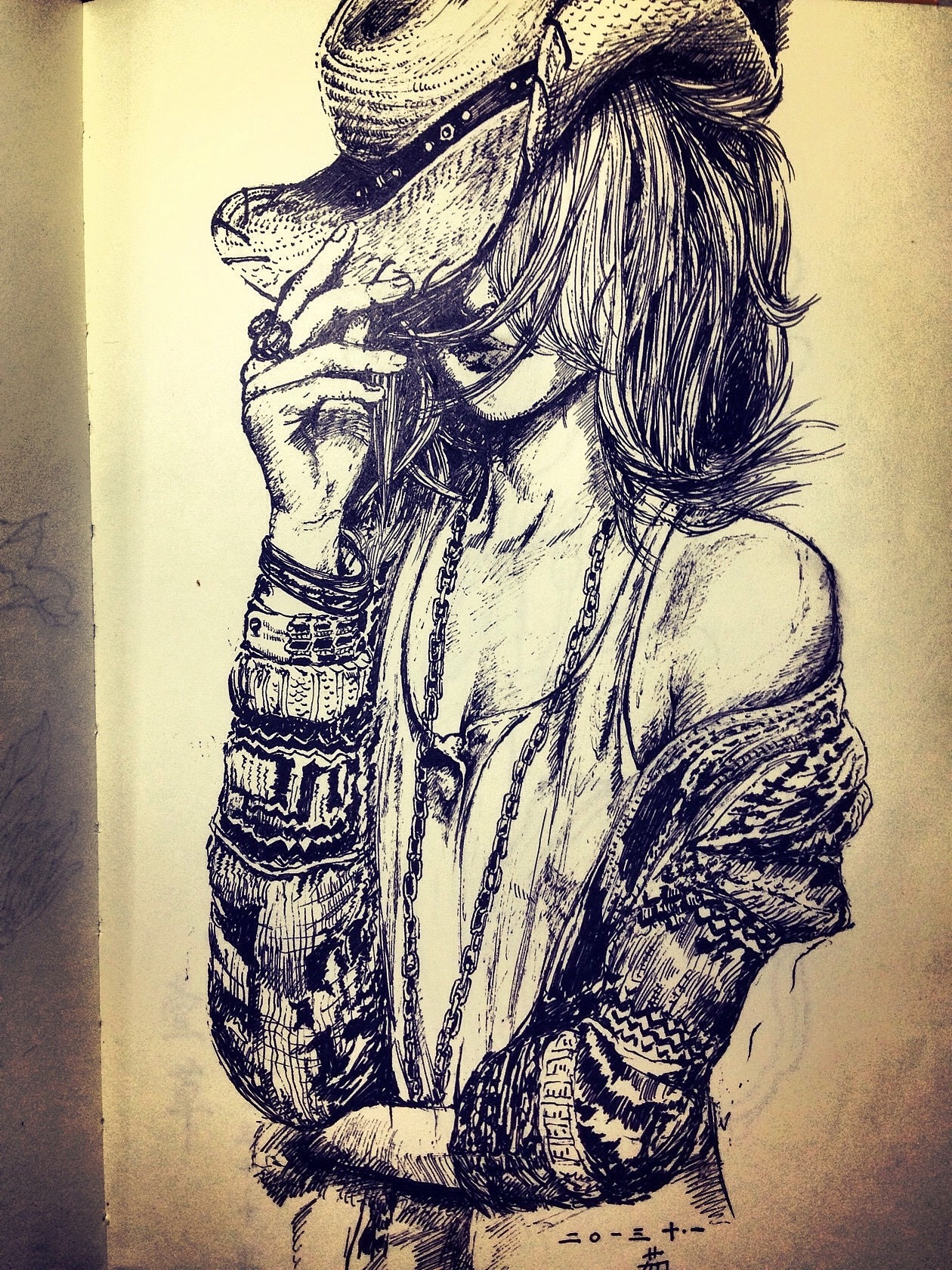 我的手绘本 人物（图ZMzQ5ODM3NDA=） - 新锐潮流插画 - 站酷设计师小茹的画画世界原创素材 - 站酷ZCOOL