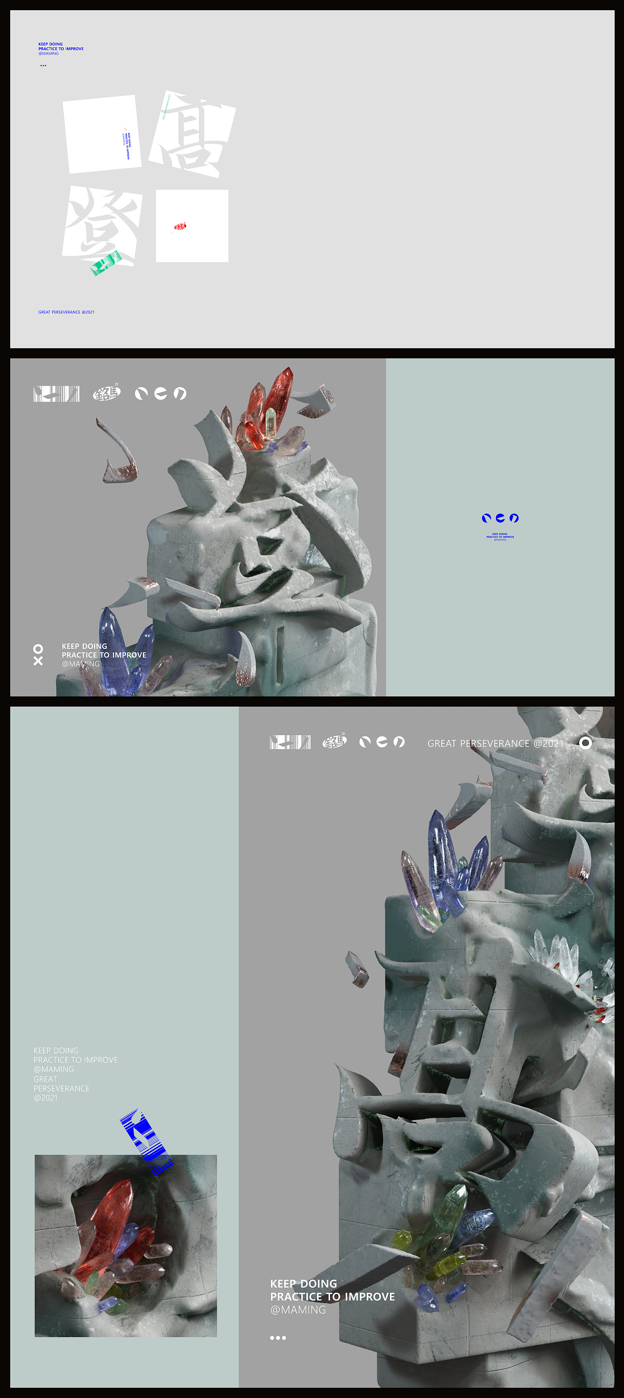 灵飞经文字3D设计探索（图ZMjg2MjM1MzYw） - 海报 - 站酷设计师马铭原创素材 - 站酷ZCOOL