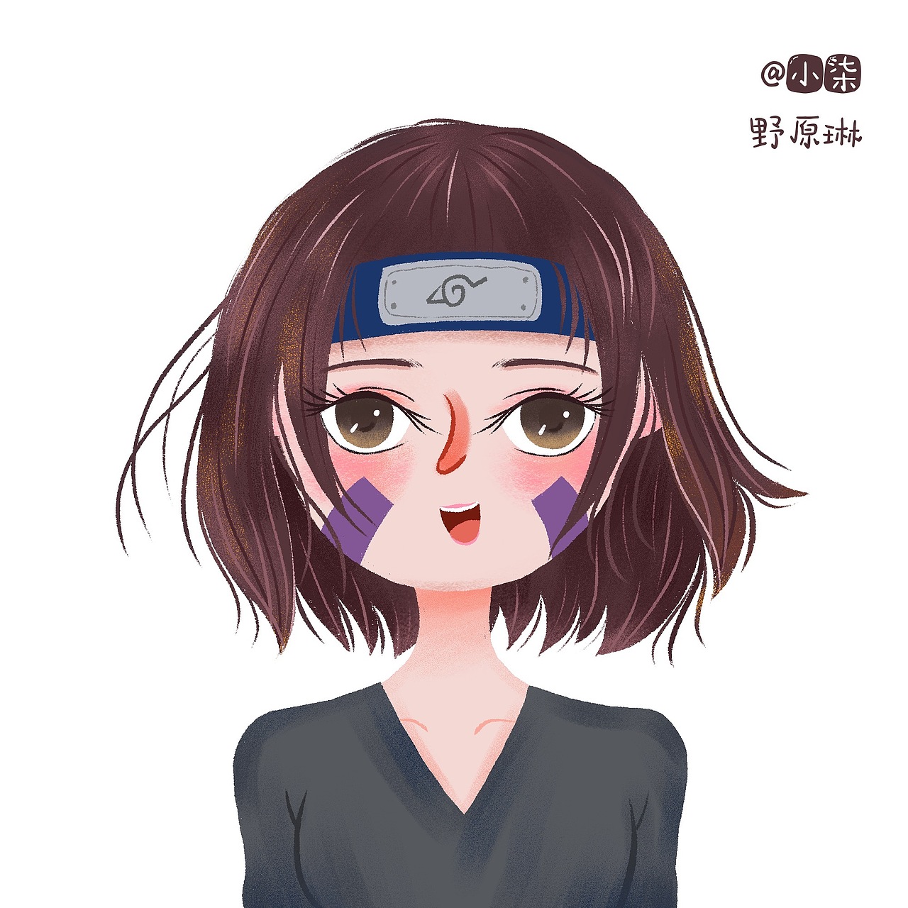 火影忍者插画头像（图ZMjQwNDc0MzIw） - 创作习作 - 站酷设计师夏希原创素材 - 站酷ZCOOL