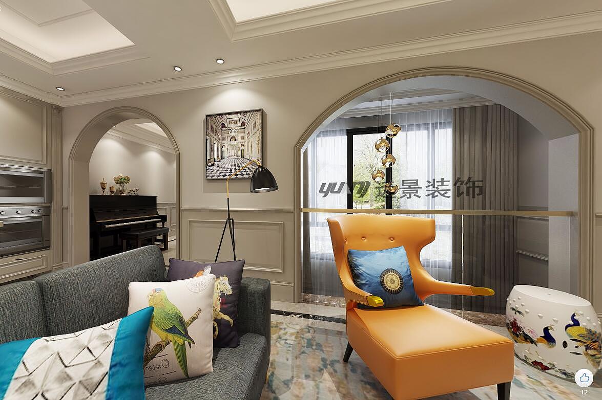 远景装饰公司|北大资源博雅装修设计|简欧设计风格