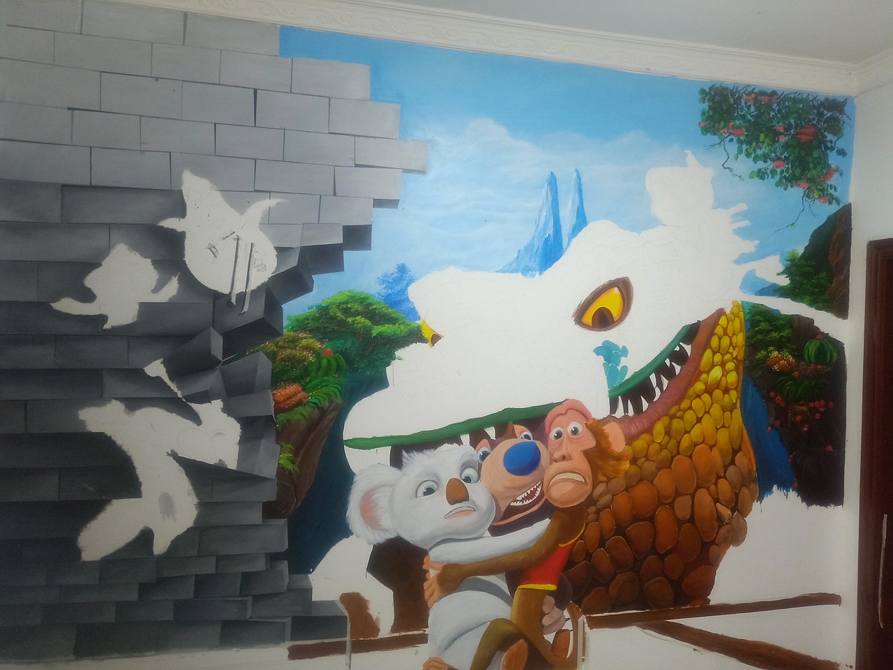 3d 墙画表现