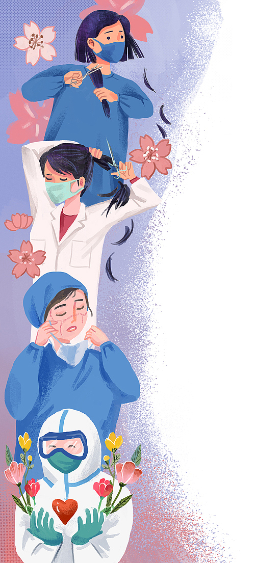 给期刊“战疫”专题的配图(图ZMjA5MTQ3NjA4) - Commercial illustration - 站酷设计师AmeiLili原创素材 - 站酷ZCOOL
