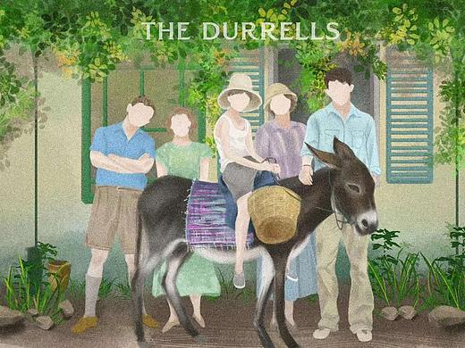 一部英剧《THE DURRELLS》中的小场景，温情、治愈~（个人主页-ZNDQ1MDE1MTI=） - 创作习作 - 站酷设计师123穆头人原创素材 - 站酷ZCOOL