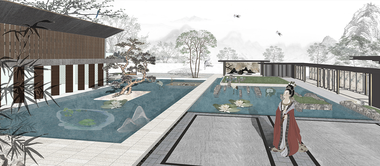 Students' works | 景观设计-古代风格作品集