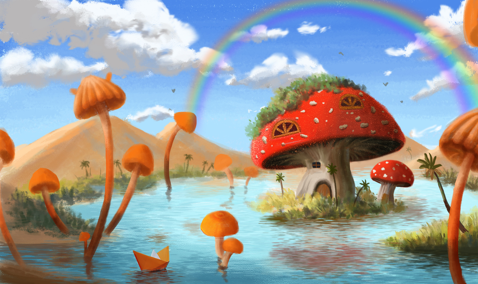 蘑菇房|插画|创作习作|Raku楽 - 原创作品 - 站酷 (ZCOOL)