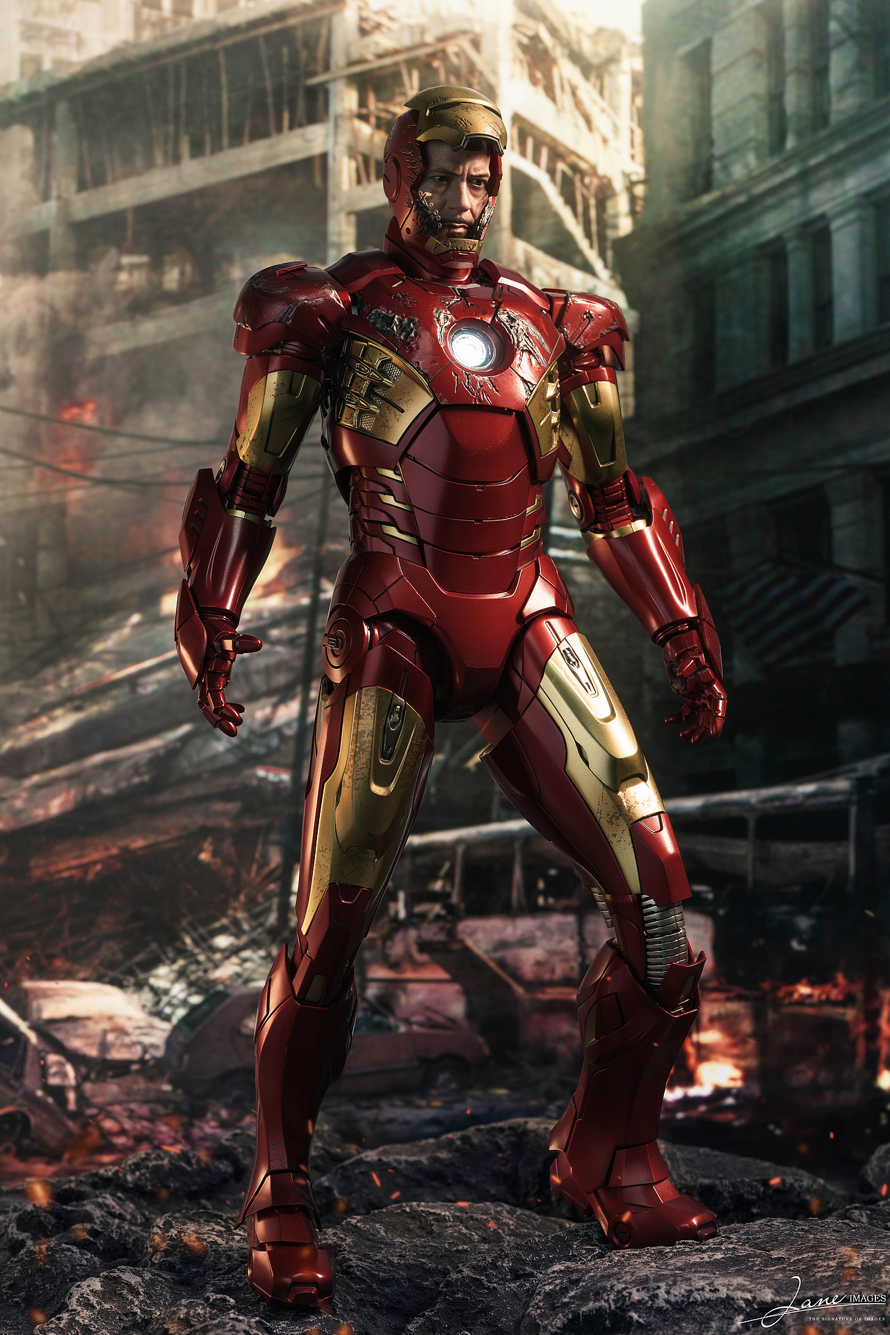 hottoys钢铁侠复仇者联盟合金mark7