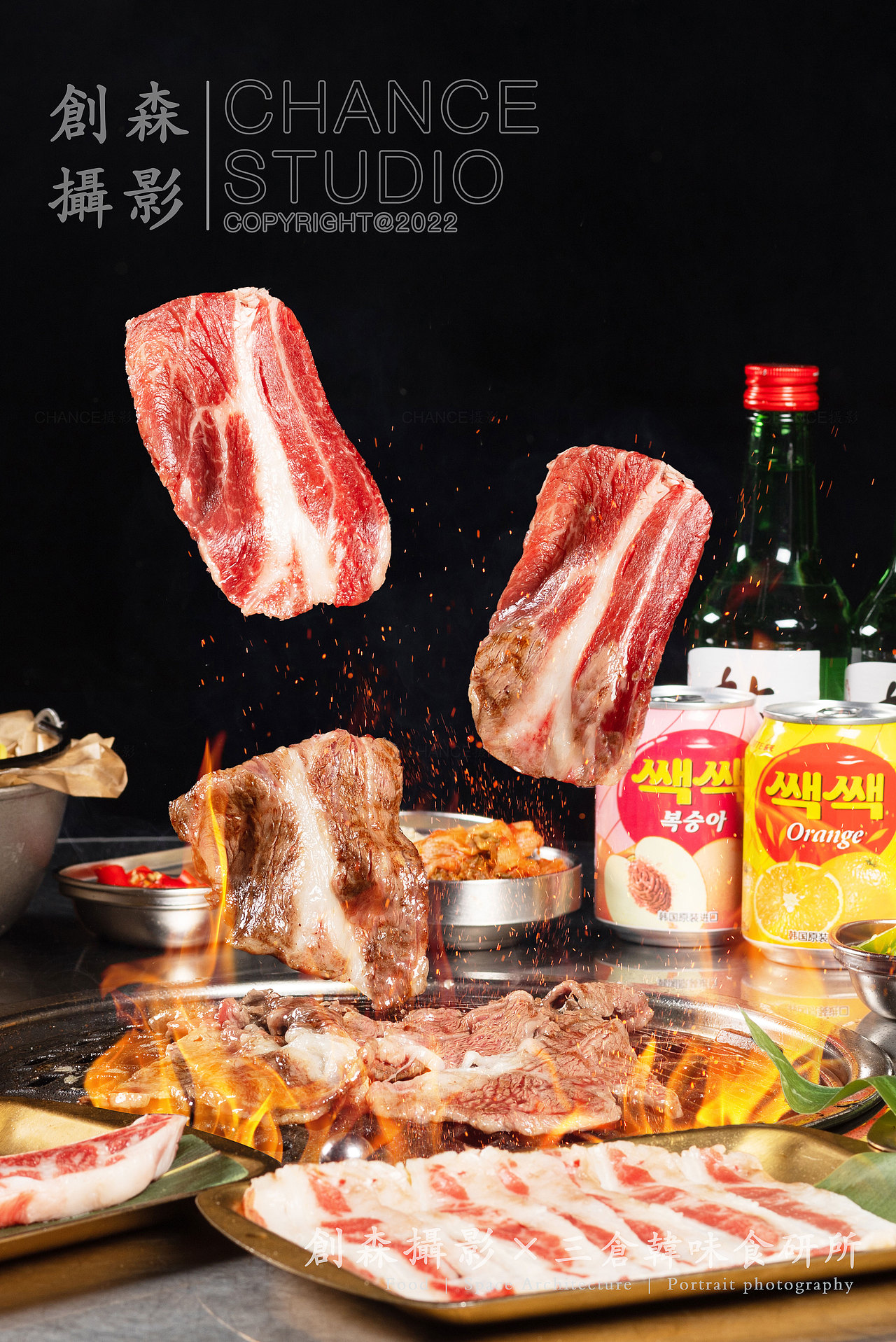 美食摄影 | 创意韩式烤肉套餐菜品拍摄