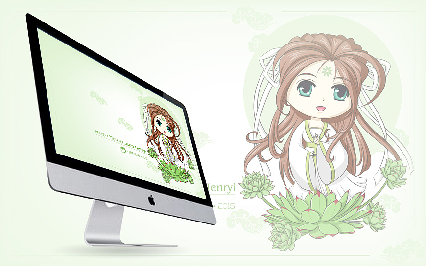 【多肉精灵の观音莲】Q版人物绘-头像·手机高清壁纸·电脑高清壁纸免费下载-小豚出品