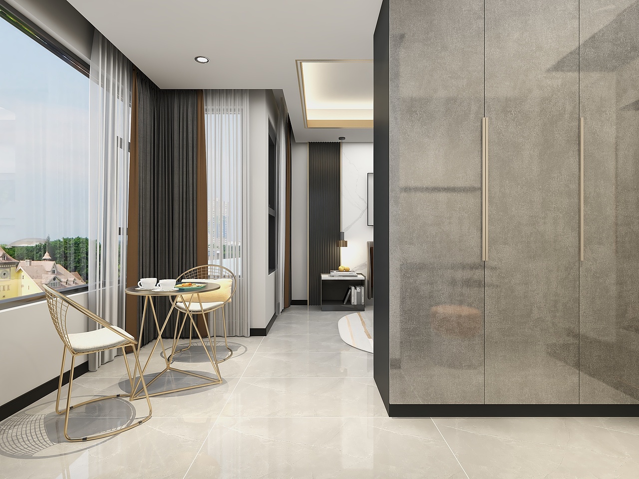 四川邻水邻州府揽山郡235平方复式简约六居室