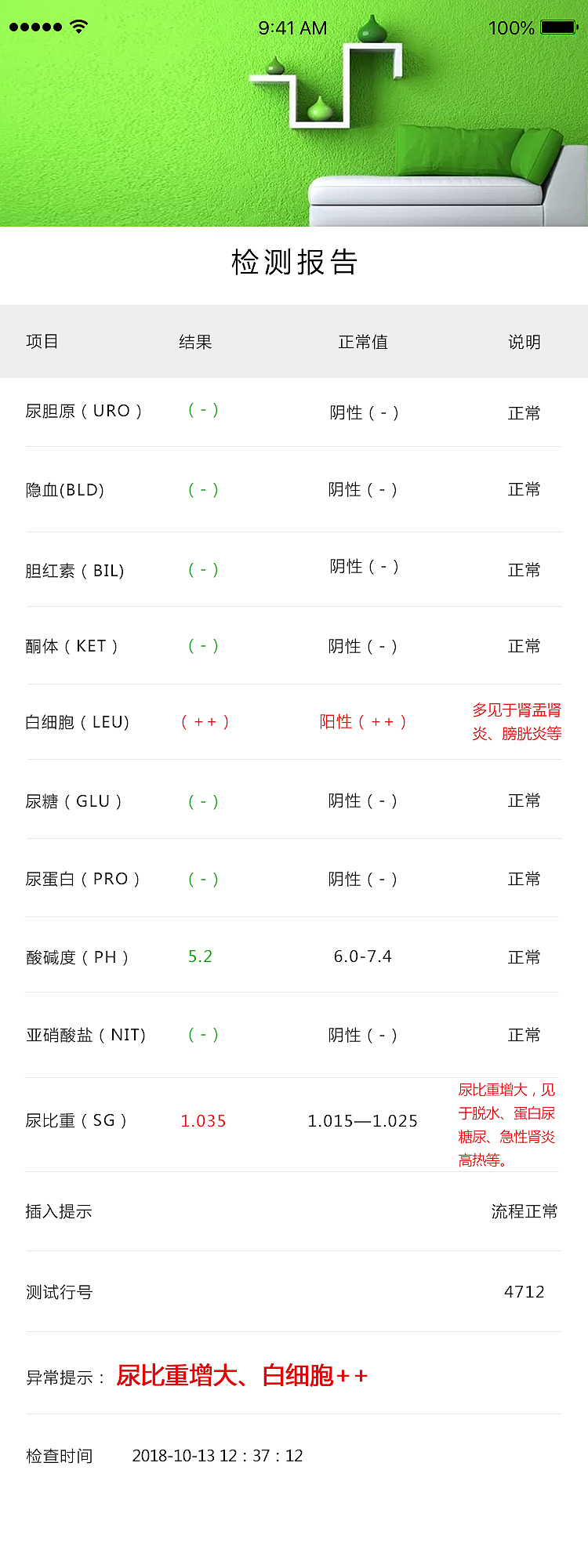 智能便检仪器UI