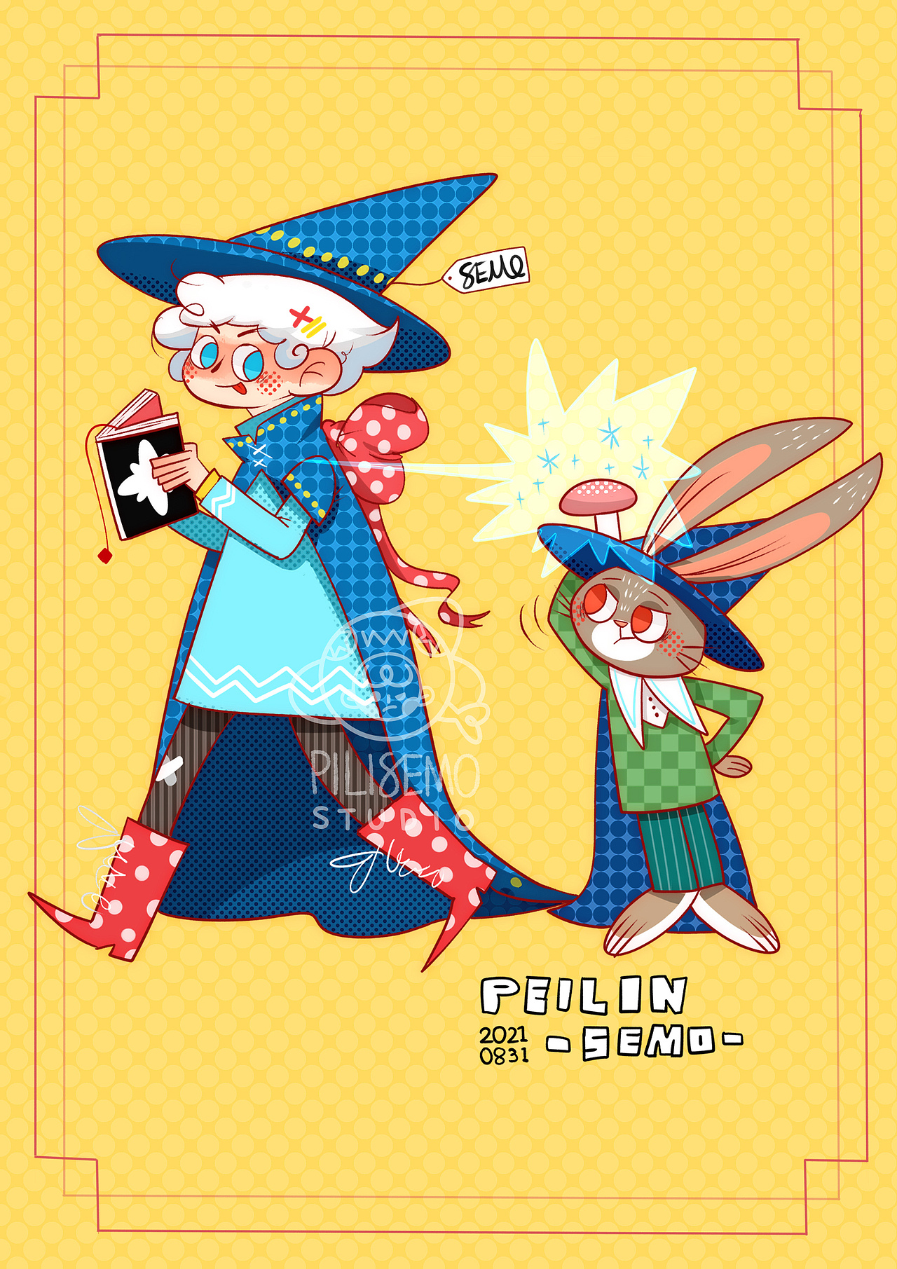 【SEMO原创】插画100打卡（10/100）（图ZMjY5Mzk2ODcy） - 儿童插画 - 站酷设计师鲨SEMO鱼原创素材 - 站酷ZCOOL