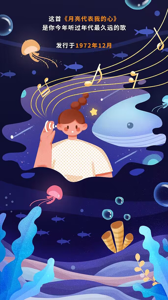 H5星与海的歌声（图ZMzE0NDE4MTcy） - 商业插画 - 站酷设计师荠菜菜原创素材 - 站酷ZCOOL