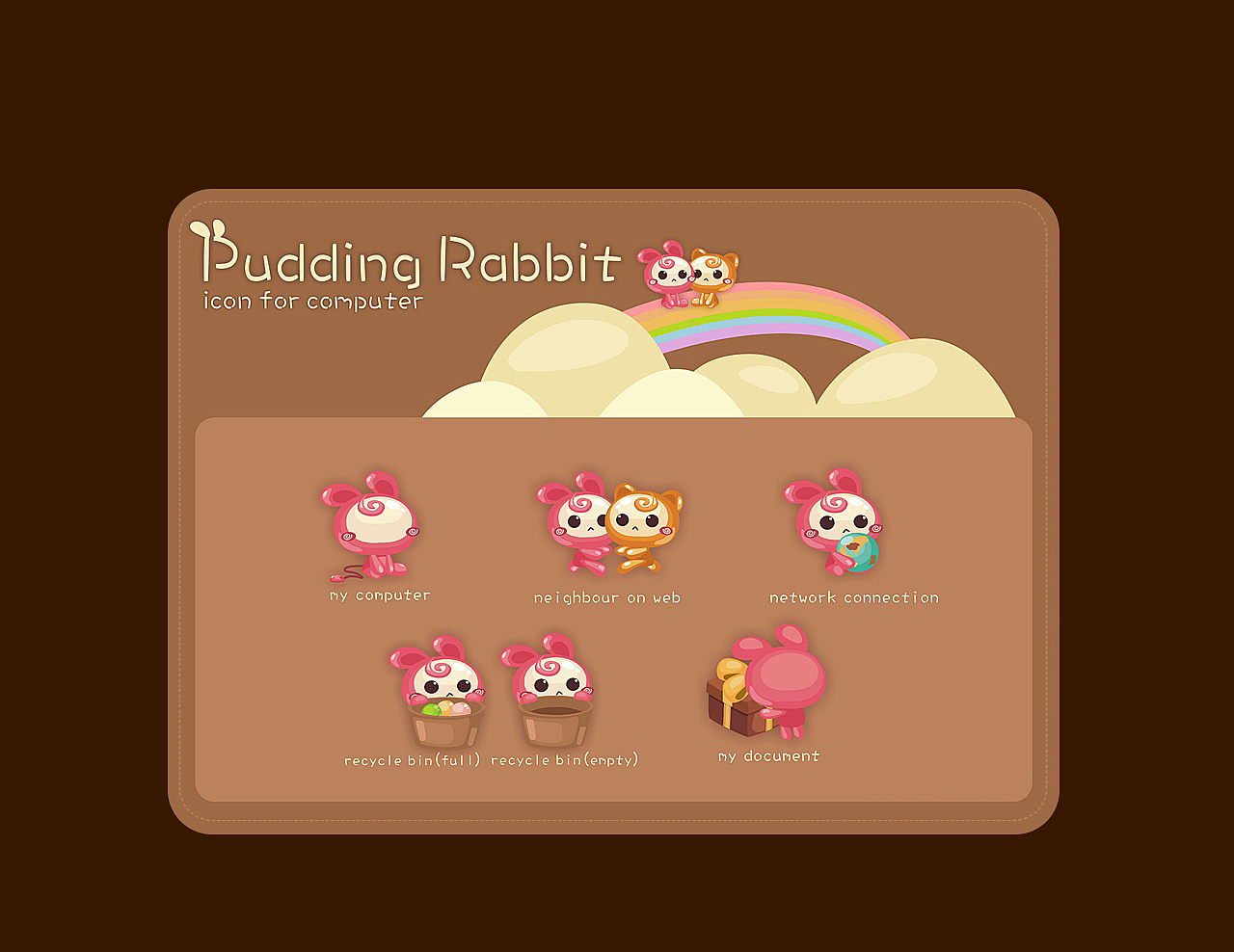 布丁兔ICON（图ZMTAzNjM3NzIw） - 图标 - 站酷设计师麺苞丶Felicy原创素材 - 站酷ZCOOL