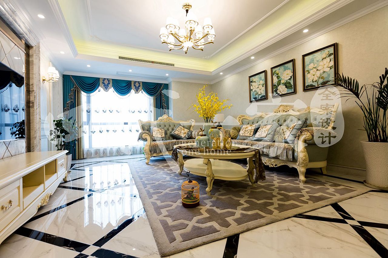 兄弟装饰南坪店全案设计|中海国际社区法式风格效果图