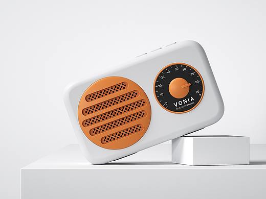 电子产品3C类目蓝牙音响渲染