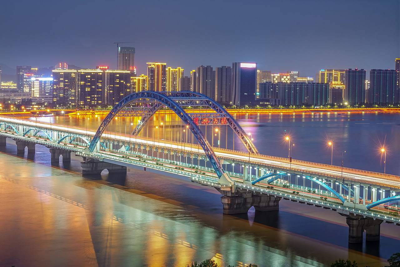 the bridge of fuxing 杭州四桥复兴大桥