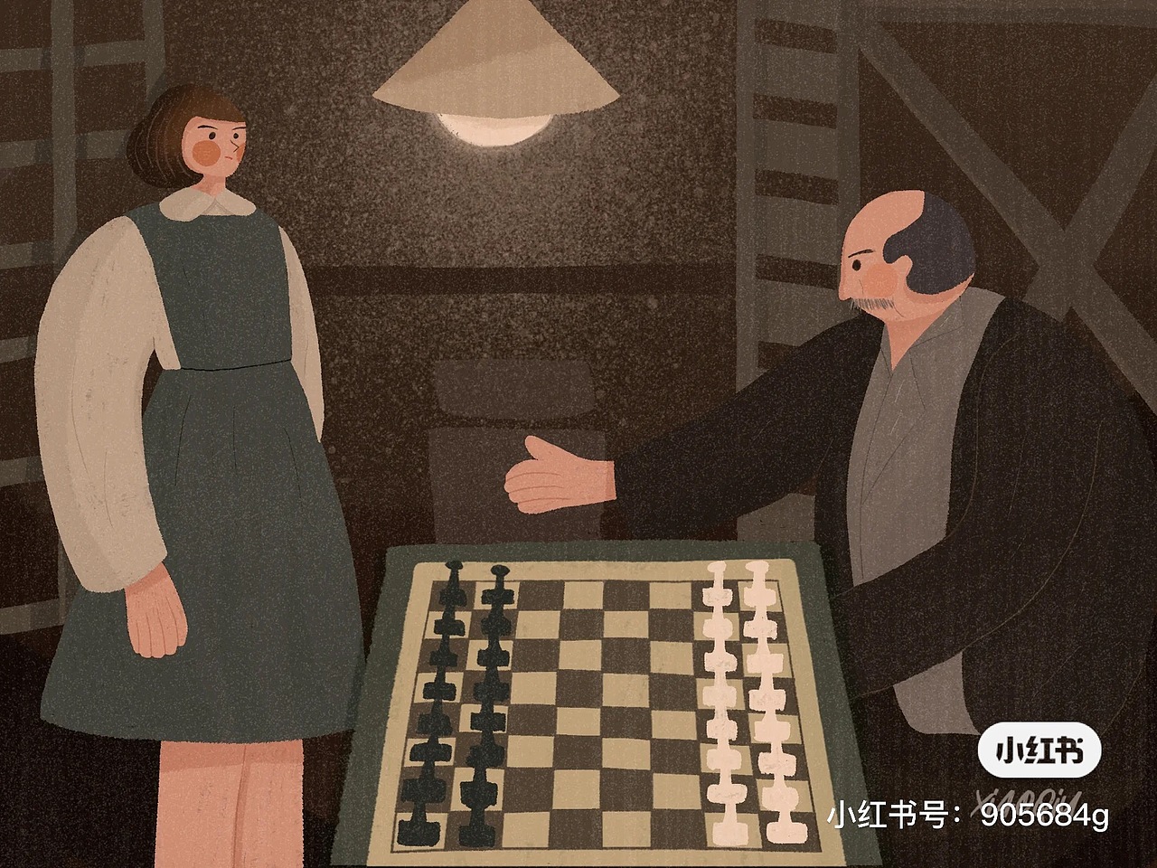 女王的棋局-插画（图ZMzEwMDcyOTUy） - 商业插画 - 站酷设计师菜菜籽l原创素材 - 站酷ZCOOL