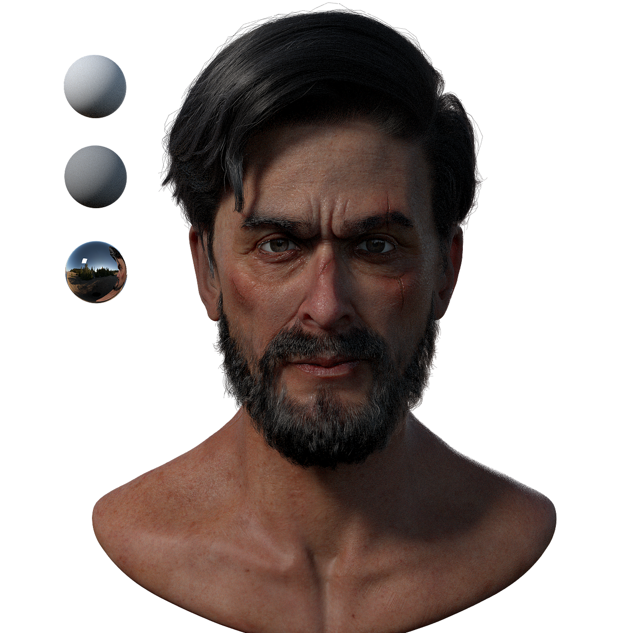 角色建模练习作品——流浪骑士学习后作品