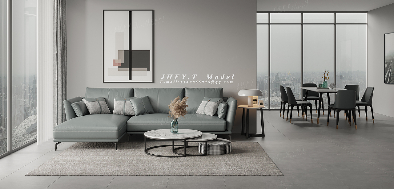 有品公馆·现代真皮沙发（图ZMjIwOTc2NjQ4） - 生活用品 - 站酷设计师JHFY丶T原创素材 - 站酷ZCOOL