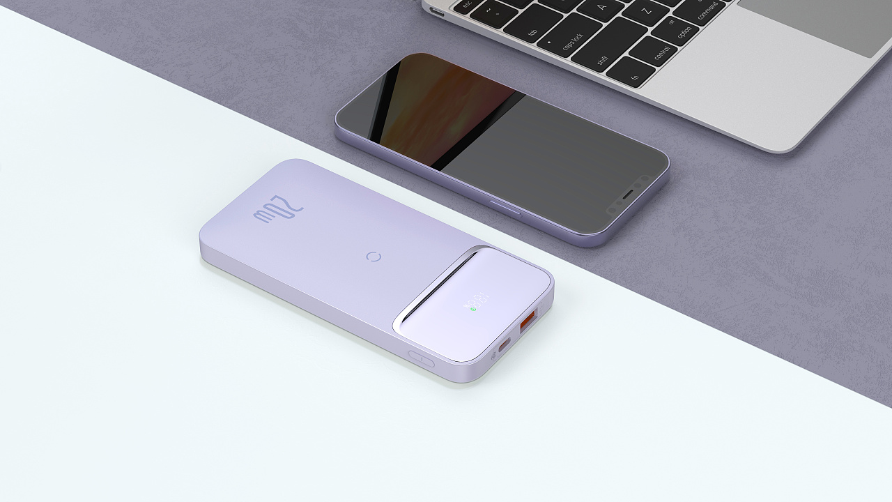 倍思 磁吸无线充移动电源 for iphone12系列