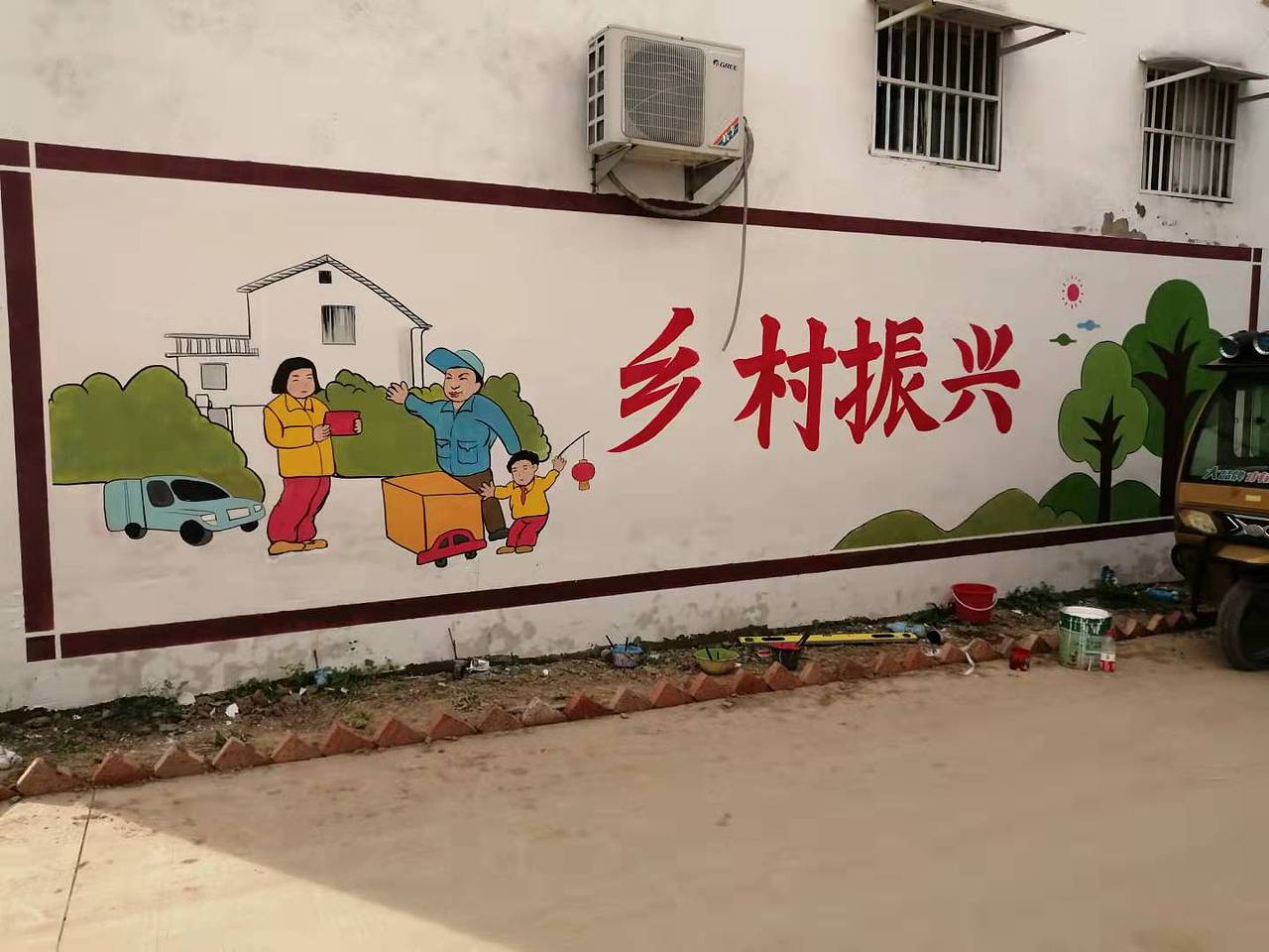 亳州文化墙 文明乡村墙绘 美丽乡村墙绘（图ZMjgyNjg3MTQ4） - 绘画 - 站酷设计师墨阳文化艺术原创素材 - 站酷ZCOOL
