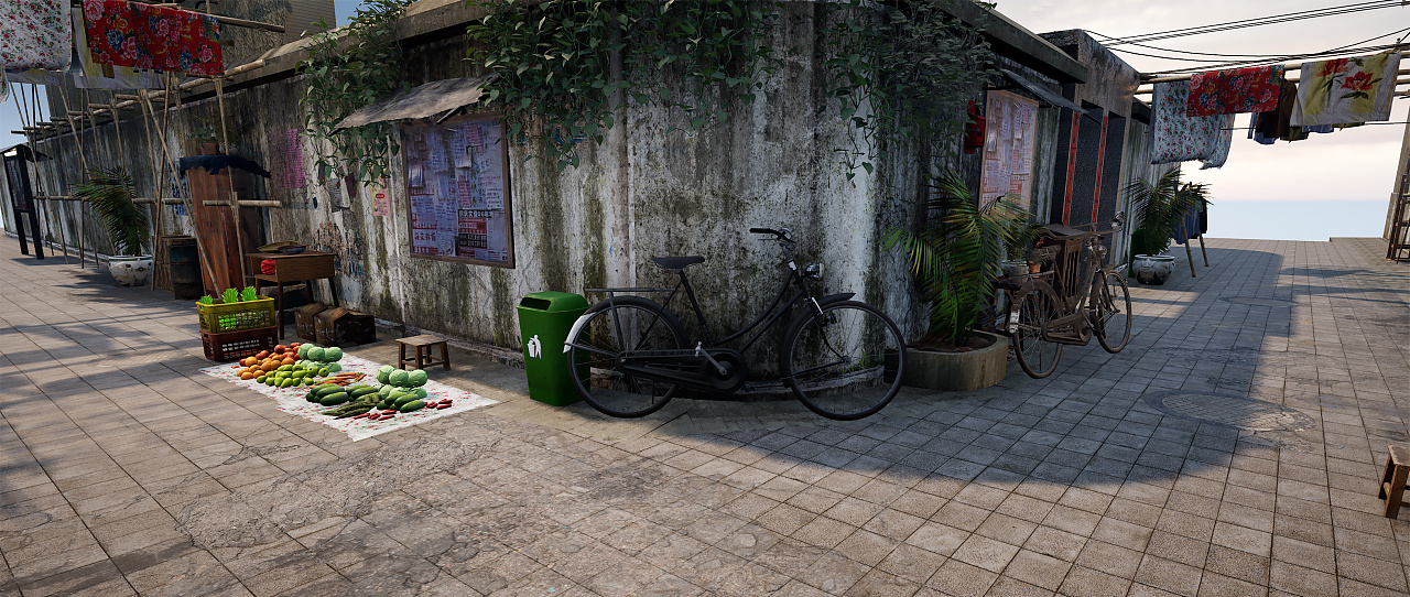 小巷子|三维|场景|raiodio - 原创作品 - 站酷 (zcool)