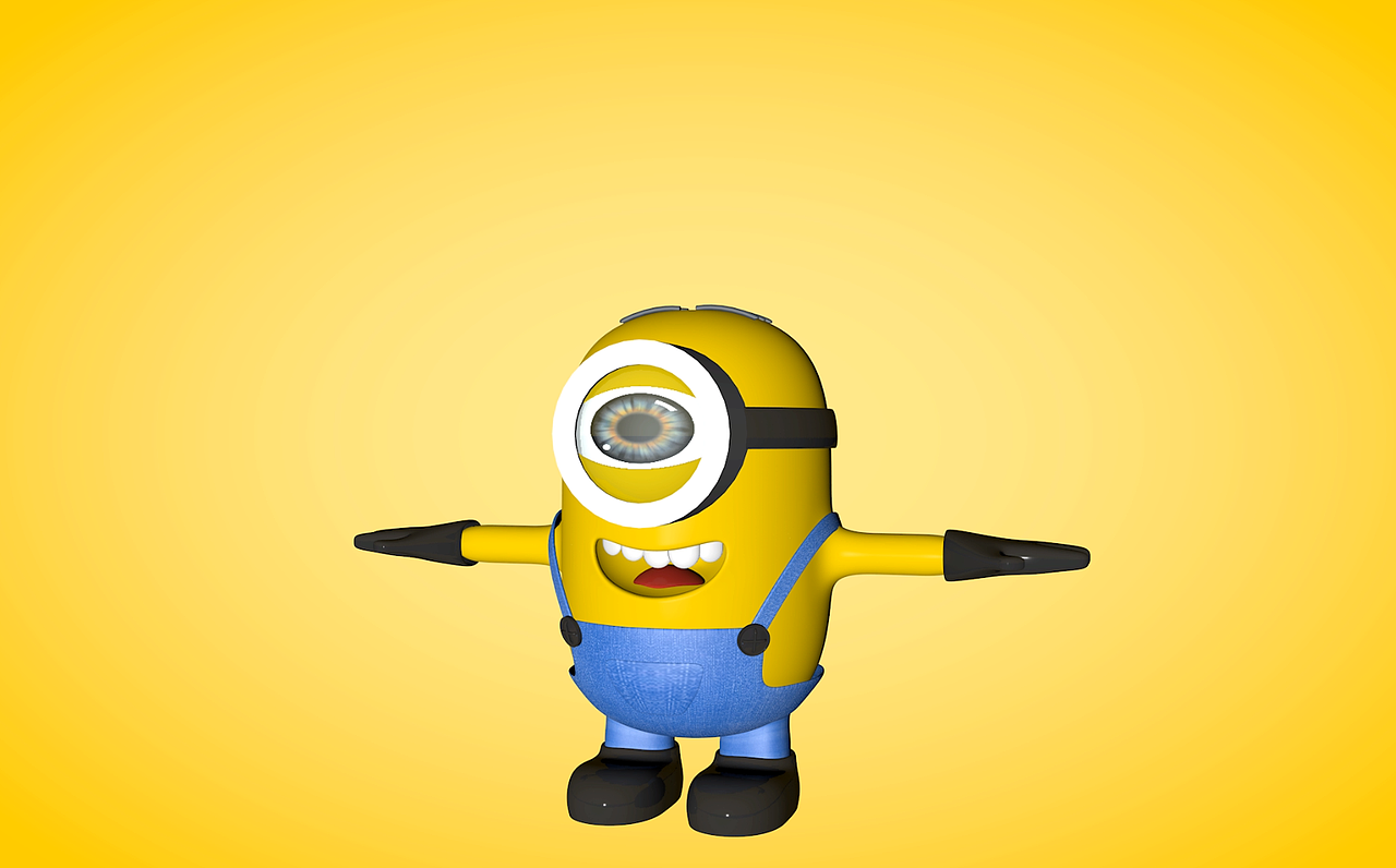 小黄人C4D细分建模