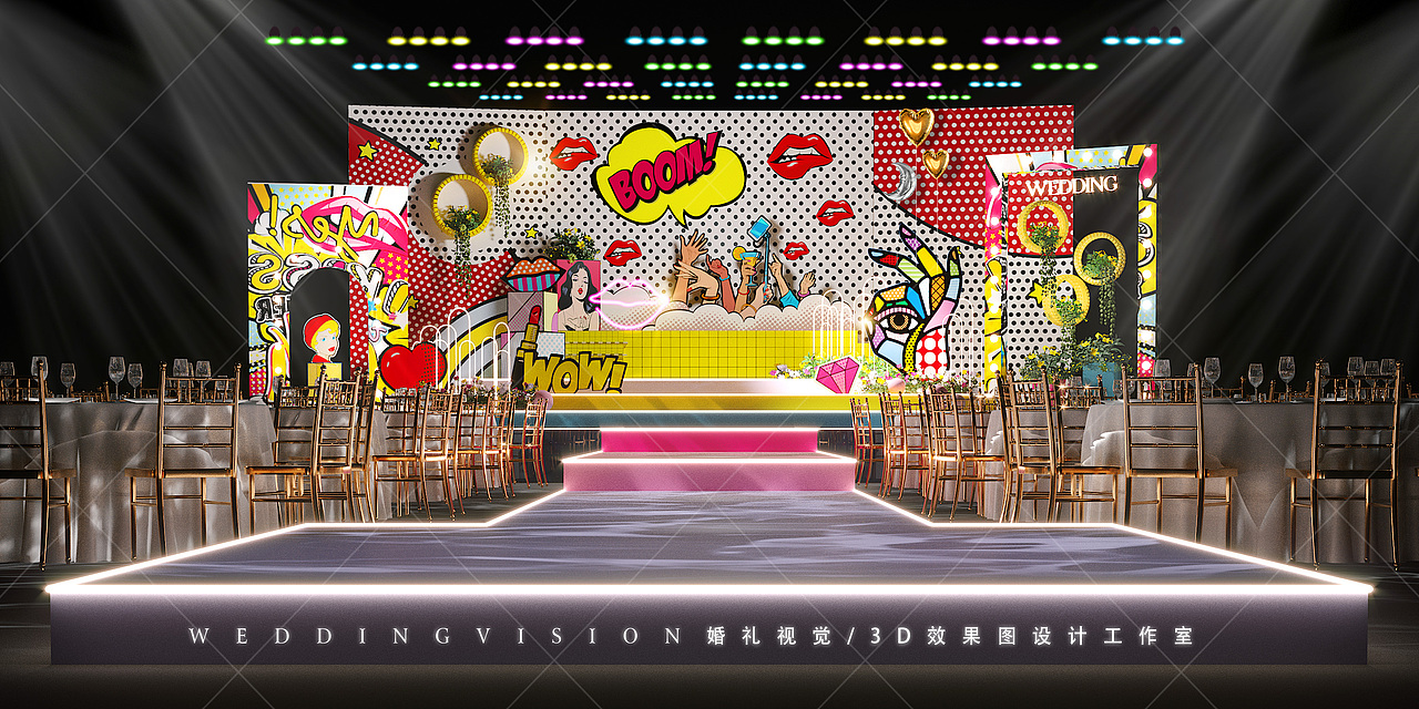婚礼效果图（图ZMTMxMTQ1ODEy） - 展陈设计 - 站酷设计师莫安安原创素材 - 站酷ZCOOL