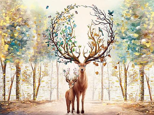 装饰画（个人主页-ZMzIxODcxMTI=） - 商业插画 - 站酷设计师墙角呆瓜原创素材 - 站酷ZCOOL