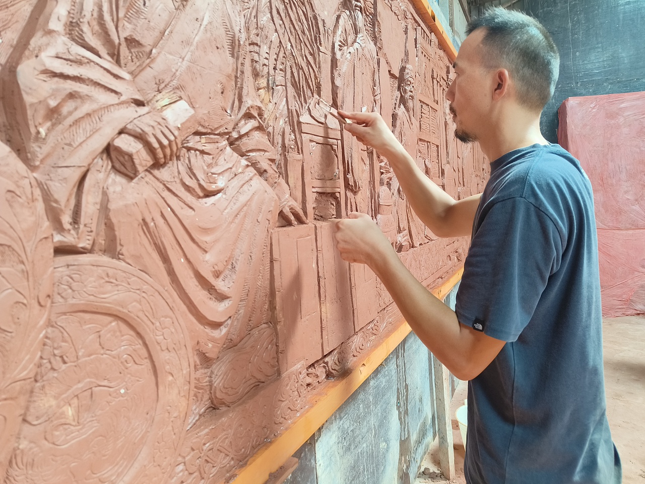 深圳福永中学艺术包装--大型雕塑设计与制作过程(图ZMzMzOTE3NTQ0) - 雕塑 - 站酷设计师英葵有维设计原创素材 - 站酷ZCOOL