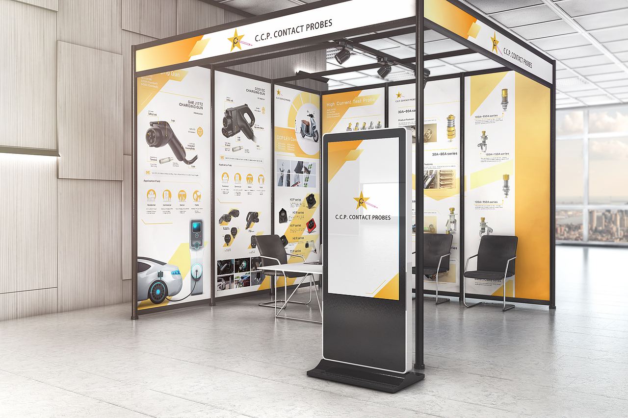 设计项目_中国探针集团韩国参展3x3标准展位设计包装
