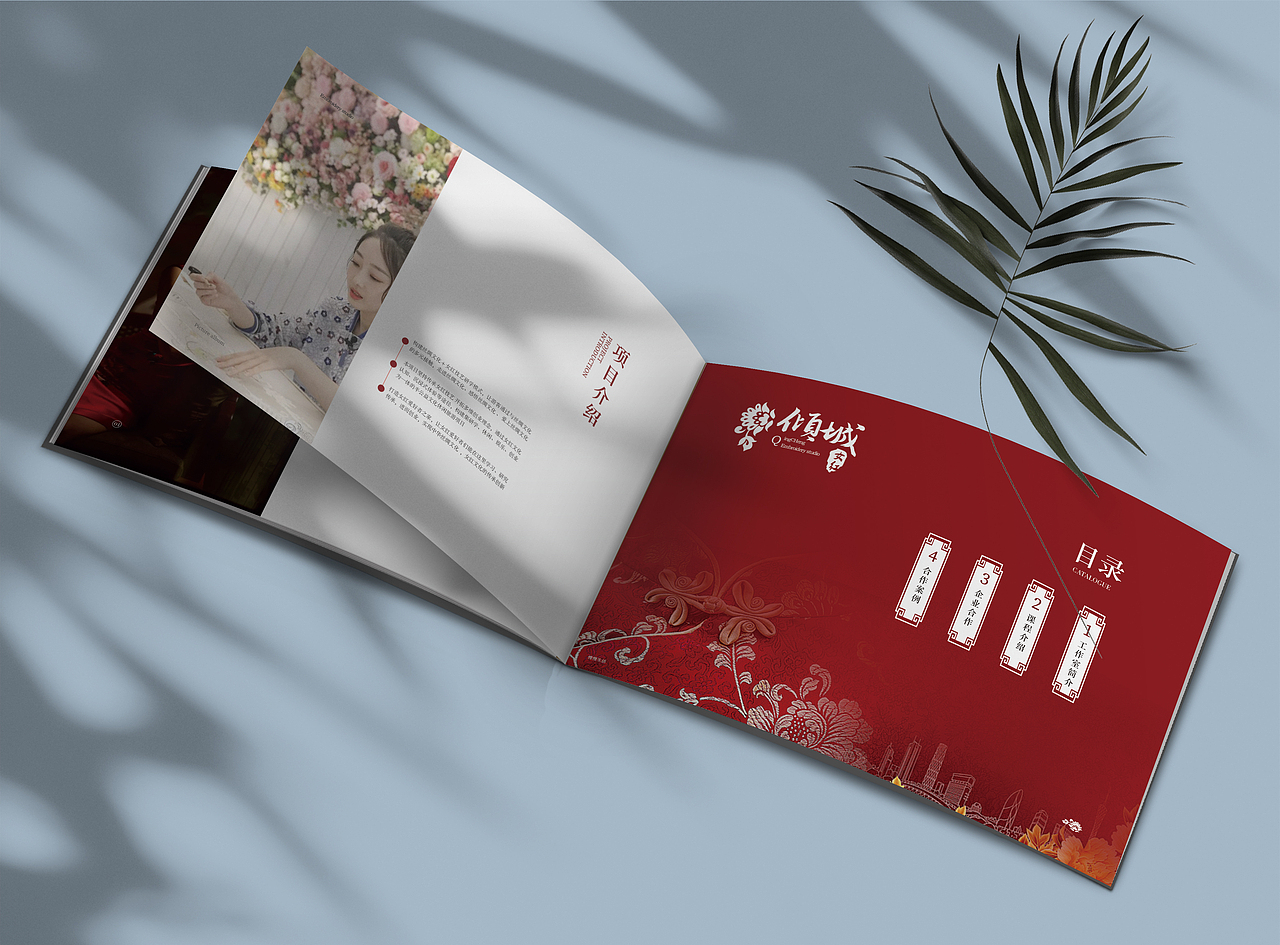 中国风传统女工画册设计